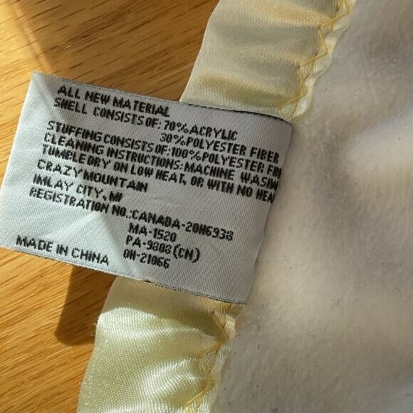 My Banky Aleigh Lamb Lovey Security Blanket Satin Trim - Picture 7 of 9